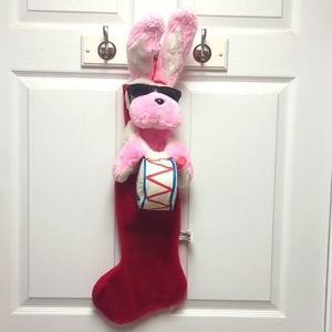 Vintage 90's Energizer Bunny Christmas Stocking